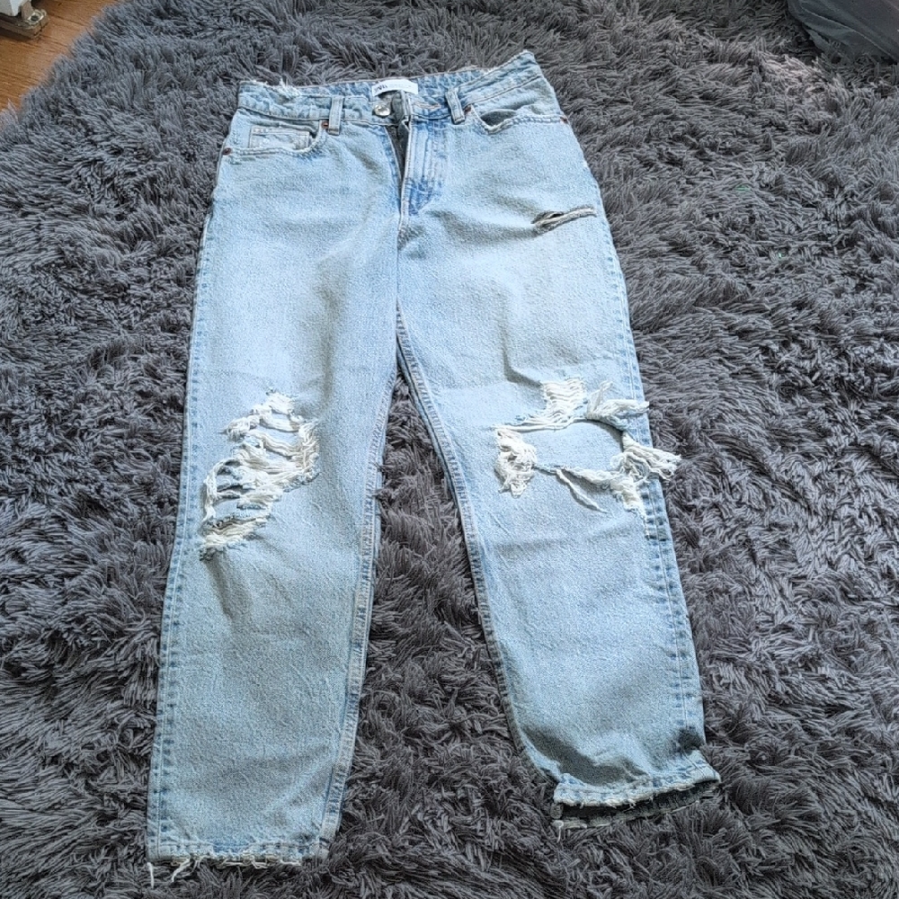 Zara Faded Denim Jeans
